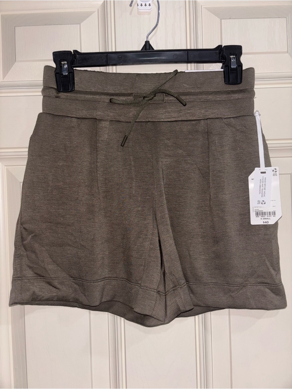 STYLUS Olive Green Athletic Drawstring Shorts